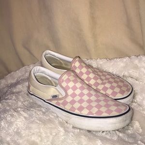 Pink Checkered Vans
